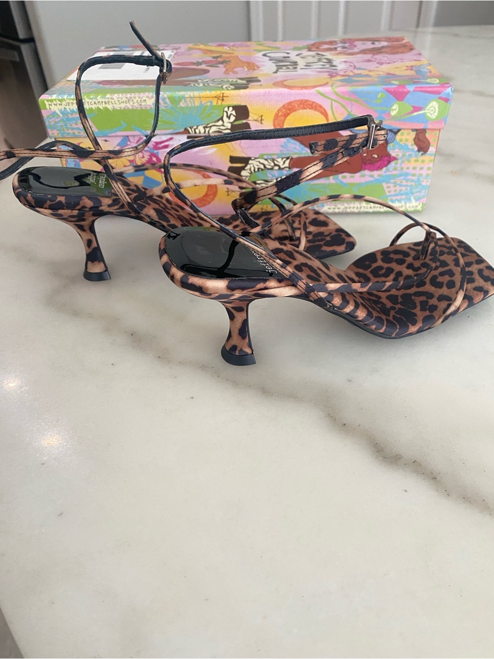 JEFFREY CAMPBELL Fluxx Heels - Cheetah. Size: 7 - Picture 11 of 16